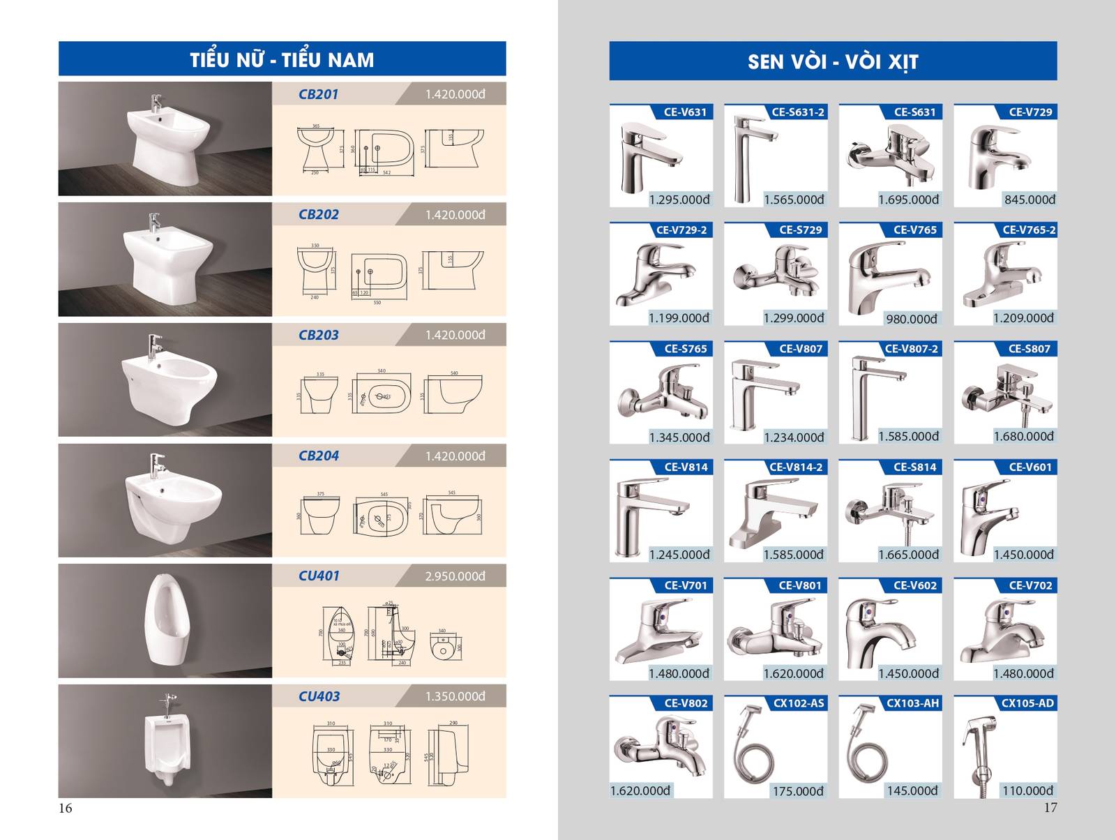 Catalogue và Bảng giá Thiết bị vệ sinh CERAVI mới nhất 2024VI mới nhất 2024 /page 8